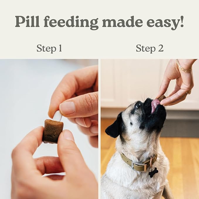 Presidio Pill Buddy Naturals - Beef Recipe Pill Hiding Treats for Dogs - Make A Perfect Pill Concealing Pocket Or Pouch for Any Size Medication - 30 Servings