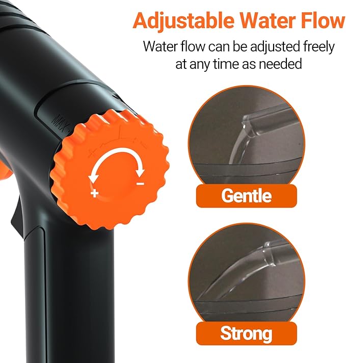Manual Aquarium Gravel Cleaner, 132GPH Fish Tank Siphon Vacuum Cleaner with Adjustable Water Flow for Remove Dirt, Water Change & Wash Sand Aquarium Cleaning Tools