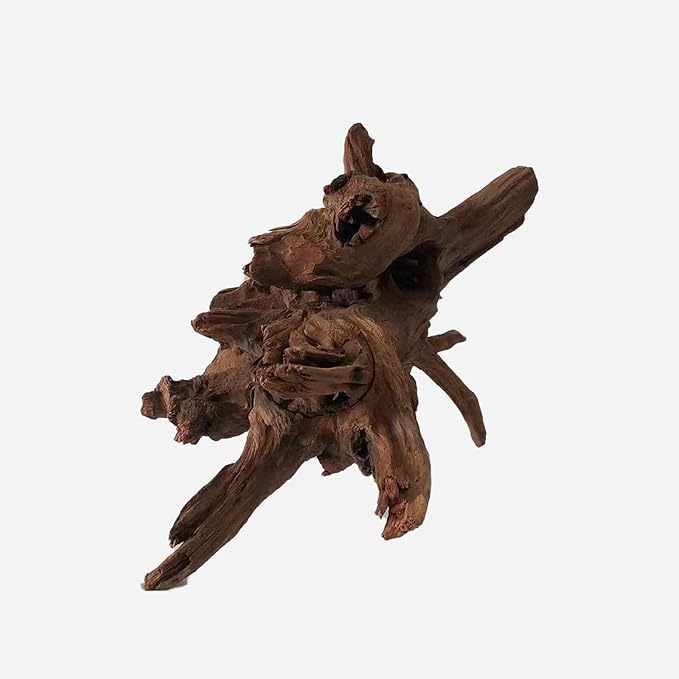 Natural Driftwood for Aquarium Decor, L16.54×W12.99×H11.81 Inches Large Drift Wood Decorations for Reptile Hide, Fish Tank, Optional Shapes