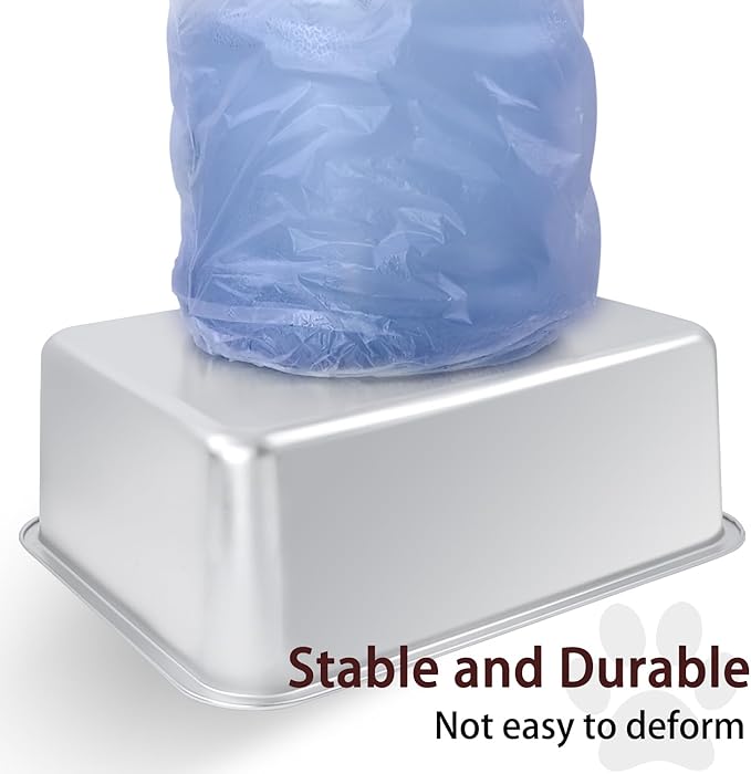 Stainless Steel Cat Litter Box for Adult Cats or Kitty/Kitten 18"x14"x6" Rust-Proof, High Side, Non Stick, No Smell, Easy to Clean Metal Cat Litter Box