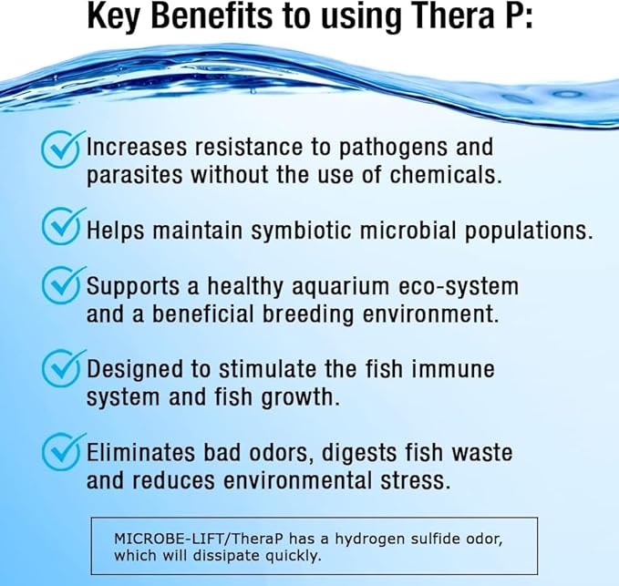 MICROBE-LIFT THERAPH16 TheraP Fish Care Treatment for Freshwater and Saltwater Home Aquariums and Tanks, 16 Ounces