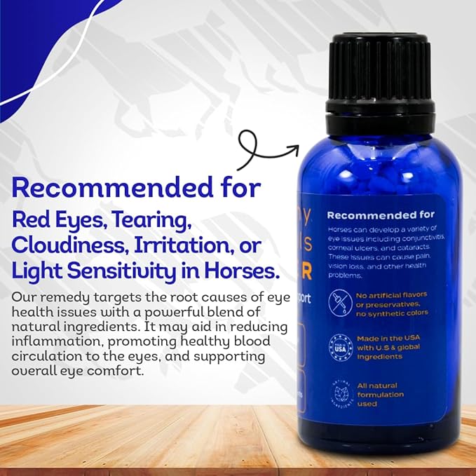 HA4E - Horse Eye Health Support - Maintains Normal Mineral Levels for Healthy Eyes - Highly Effective, Natural Homeopathic Supplement - 300 Tablets
