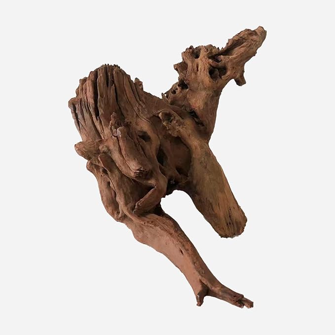 Natural Driftwood for Aquarium Decor, L15.35×W11.42×H9.84 Inches Large Drift Wood Decorations for Reptile Hide, Fish Tank, Optional Shapes
