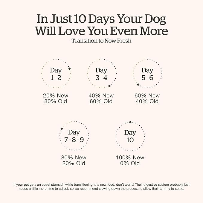 Now Fresh Grain-Free, Dry Dog Food, Real Meat and Fish, Turkey, Salmon and Duck Large Breed Puppy Recipe, 12 lb Bag