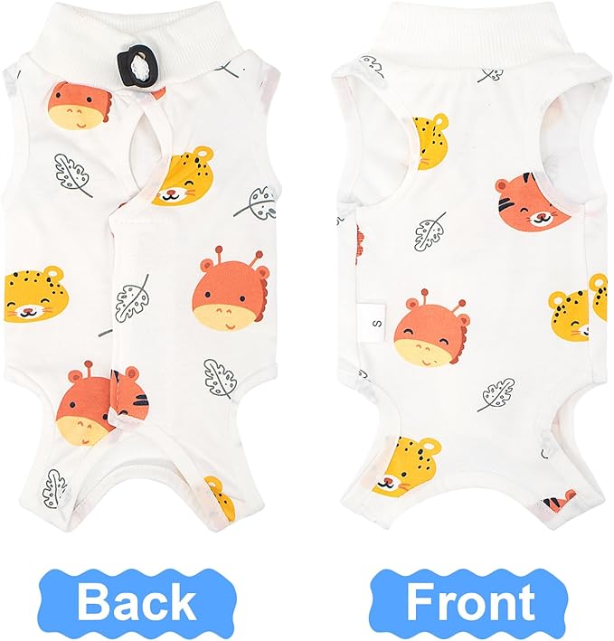 Cat Recovery Suit Female, Breathable Cat Onesie After Surgery Female for Abdominal Wounds or Skin Diseases, Surgery Recovery Suit Kitten Onesie After Spay Wear Anti Licking
