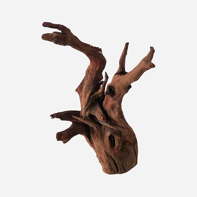 Natural Driftwood for Aquarium Decor, L11.81×W12.99×H12.6 Inches Large Drift Wood Decorations for Reptile Hide, Fish Tank, Optional Shapes