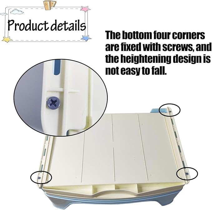 kathson 2PCS Large Rabbit Litter Box Trainer, Potty Corner Toilet with Drawer Bigger Pet Pan for Adult Hamster, Guinea Pig, Ferret, Galesaur, Bunny and Other Animals (Blue,Brown)
