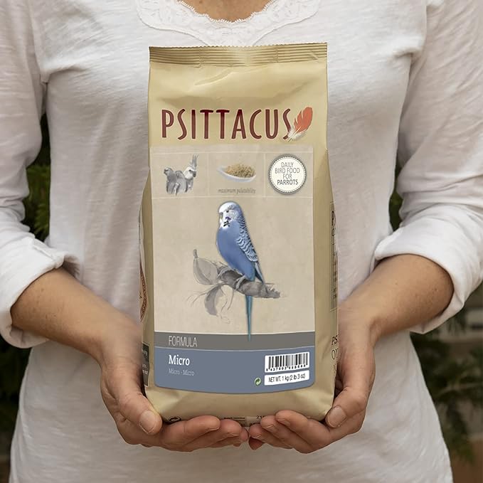 Psittacus Micro 2.2 lb | Complete Diet for Parakeets, Cockatiels and Australian Parrots | Premium Food for Birds, 100% no-GMO