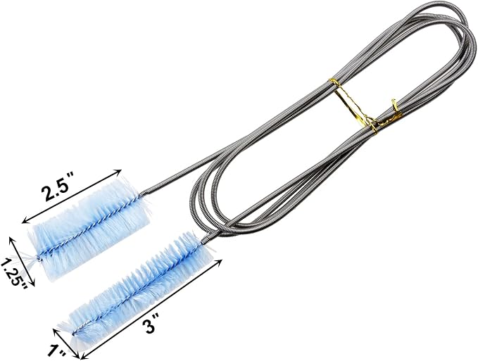 AQUANEAT Fish Tank Cleaning Tools, Aquarium Filter Brushes, Pipe Cleaner for Home Kitchen, Double Ended, 2pcs