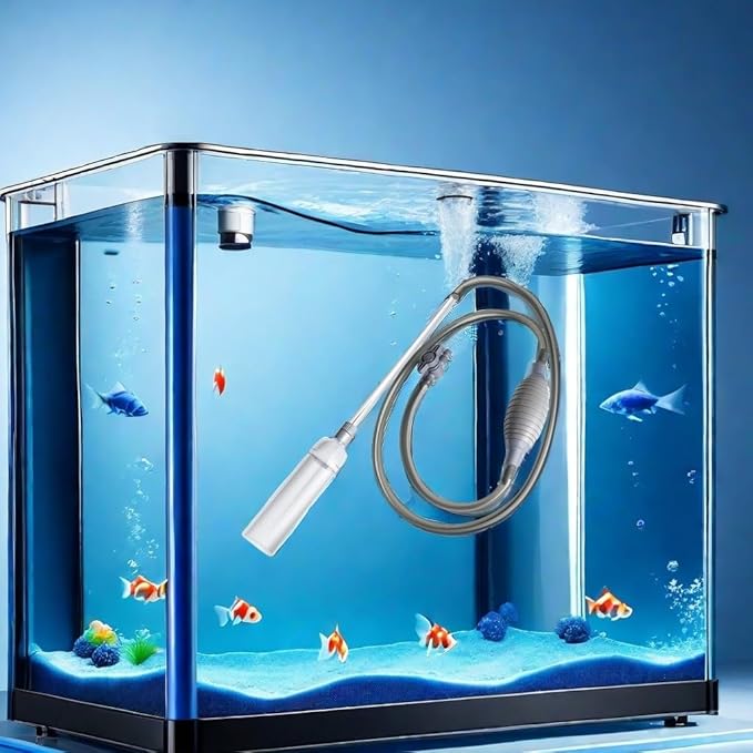 Aquarium Vacuum Gravel Cleaner, Aquarium Siphon, Aquarium Cleaning Tools, Fish Tank Cleaner, Long Hose & Cleaning 1.7m Long, Water Change and Sand Washing, Medium,Small - Fish Tanks