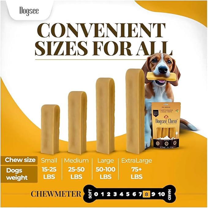 Dogsee Himalayan Yak Chews with Turmeric/Curcumi (Small - 5 Chews)