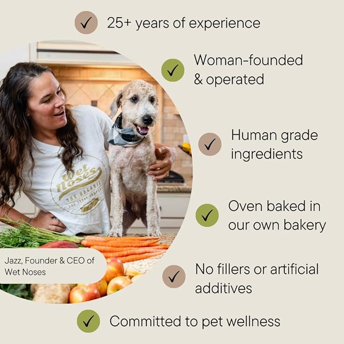 Organic Crunchy Dog Treats – for All Pet Sizes, Breeds – All-Natural Puppy Treat, Senior Dog Snack – 100% Human-Grade – Delicious Chews for Dogs - Meaty Mesquite Bacon, 14 Oz (2 Pack)