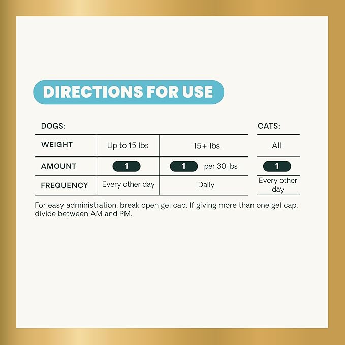 VetriScience Omega Healthy Skin Capsules, Omega 3.6.9 Fish Oil Supplement for Dogs and Cats, Skin Health, Coat Growth, Reduce Shedding, Over 750 mg Omega Fatty Acids per Capsule, Gel Caps, 90 Count