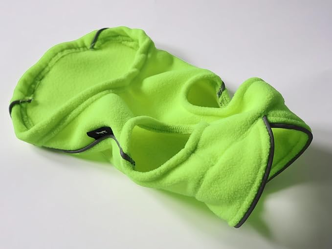 JACKO & CO - Fleece Vest Sweater with Leash Ring - Soft Lightweight Breathable for Puppies Small Medium Dogs, Kitten, Cats, Chihuahua - Warm for Fall/Autumn/Winter (Lime Green, XX-Large 25-35lbs)