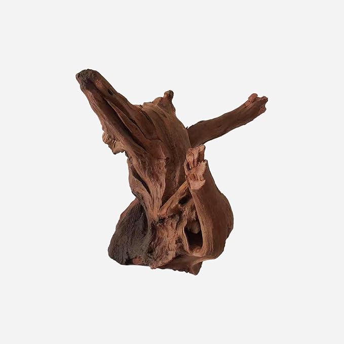 Natural Driftwood for Aquarium Decor, L11.81×W12.2×H9.84 Inches Large Drift Wood Decorations for Reptile Hide, Fish Tank, Optional Shapes