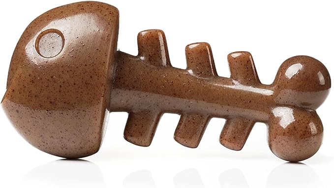 MewaJump Dog Chew Toys for Aggressive Chewers - Indestructible Fish Bone Toys, Durable Entertainment for Medium/Large Breed Dogs