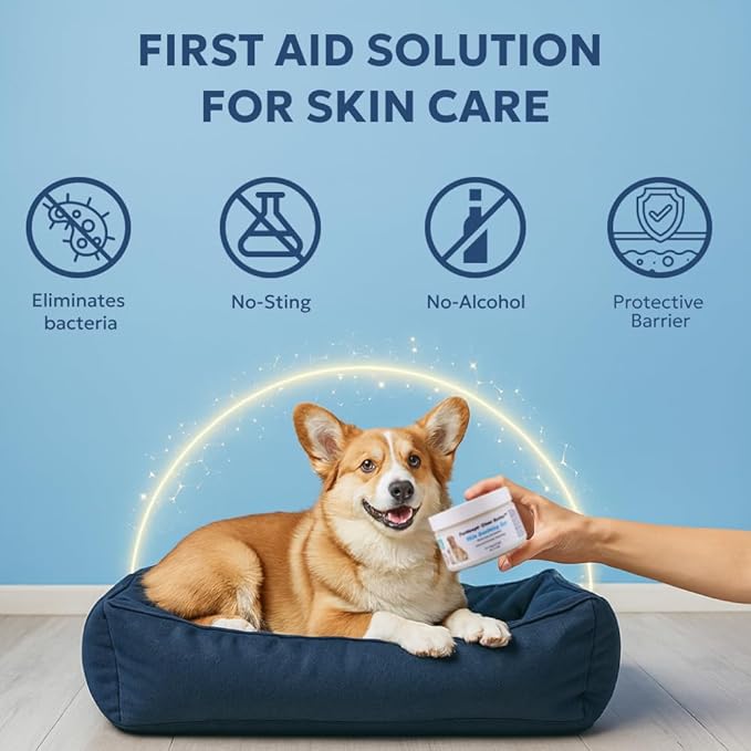 Forticept Blue Butter – Hot Spot Treatment for Dogs | Dog Wound Care | Skin Yeast Infections, Ringworm, Cuts, Rashes, First Aid Veterinary Strength Topical Ointment 4oz