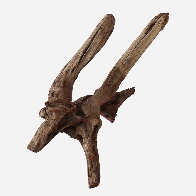 Natural Driftwood for Aquarium Decor, L23.62×W10.63×H15.75 Inches Large Drift Wood Decorations for Reptile Hide, Fish Tank, Optional Shapes