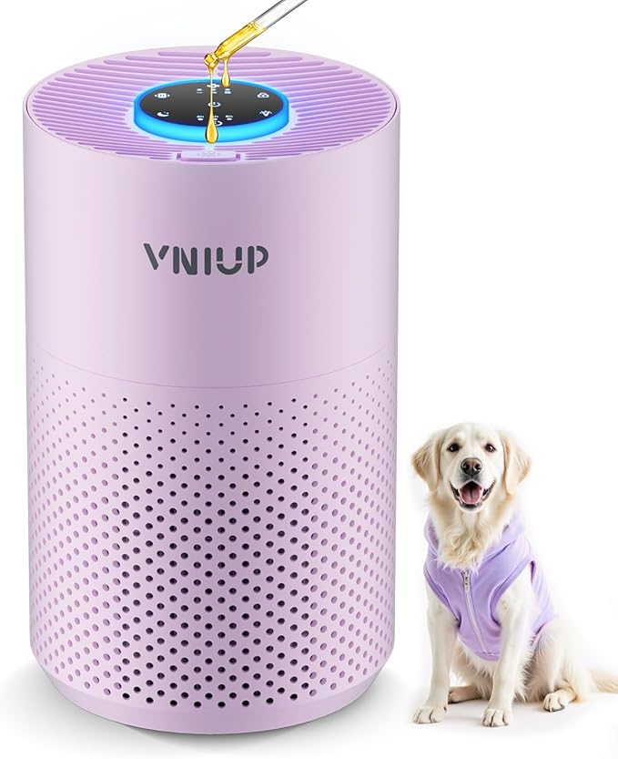 ๐๐๐ฐ๐๐ฌ๐ญ Air Purifiers for Home Bedroom up to 800 ftยฒ, VNIUP H14 HEPA Room Air Purifiers for Bedroom with Fragrance Function, with Sleep Mode Air Cleaner for Pet Dander Odor Dust Smoke ZQA-4000C