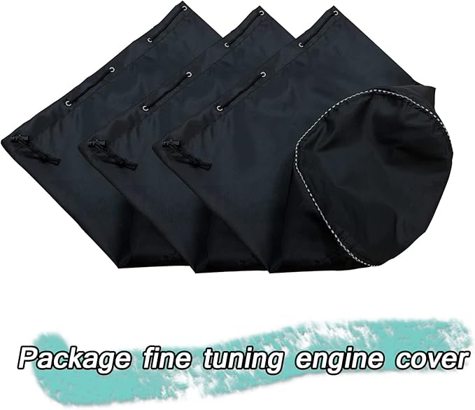 Waterproof trimmer cover and engine waterproof cover are suitable for trimming machine, lawn mower, electric saw, hedge and rod saw. 600D heavy Oxford cloth 12D x 15.6h inch(3pack) (Black-600D(3pack))