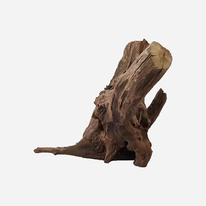 Natural Driftwood for Aquarium Decor, L15.35×W14.57×H12.6 Inches Large Drift Wood Decorations for Reptile Hide, Fish Tank, Optional Shapes