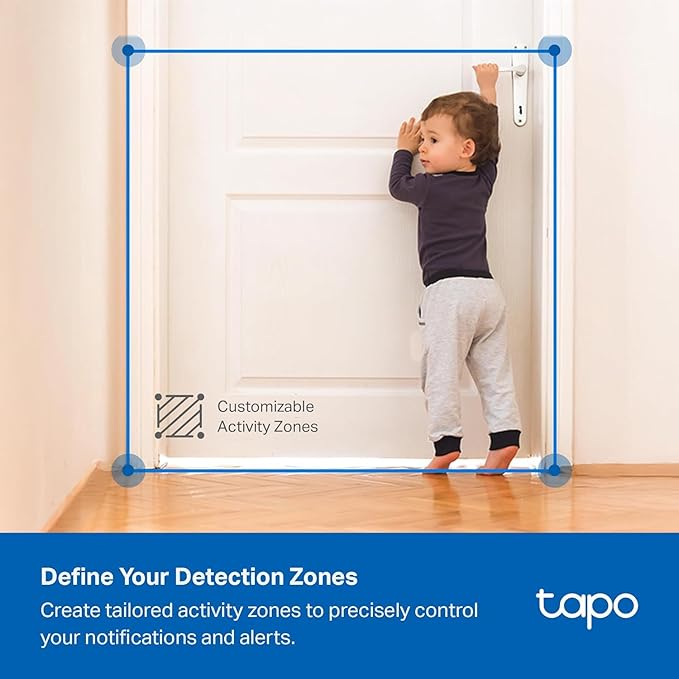 Tapo 2K 3MP Indoor/Outdoor Security Camera - Free Person/Motion/Baby Cry Detection, Color Night Vision, IP65 Weatherproof, SD/Cloud Storage, Works w/Alexa & Google Home HybridCam