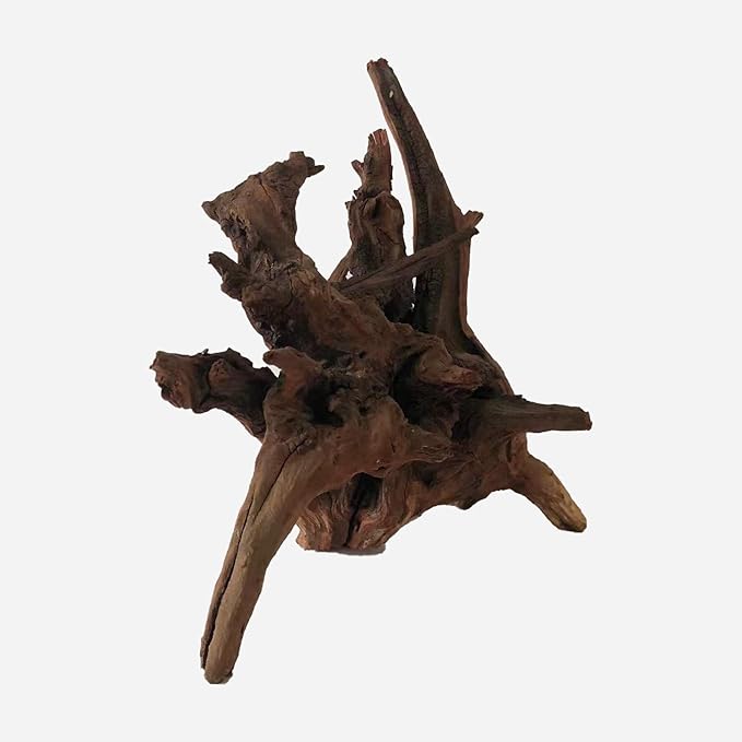 Natural Driftwood for Aquarium Decor, L15.35×W7.87×H13.39 Inches Large Drift Wood Decorations for Reptile Hide, Fish Tank, Optional Shapes