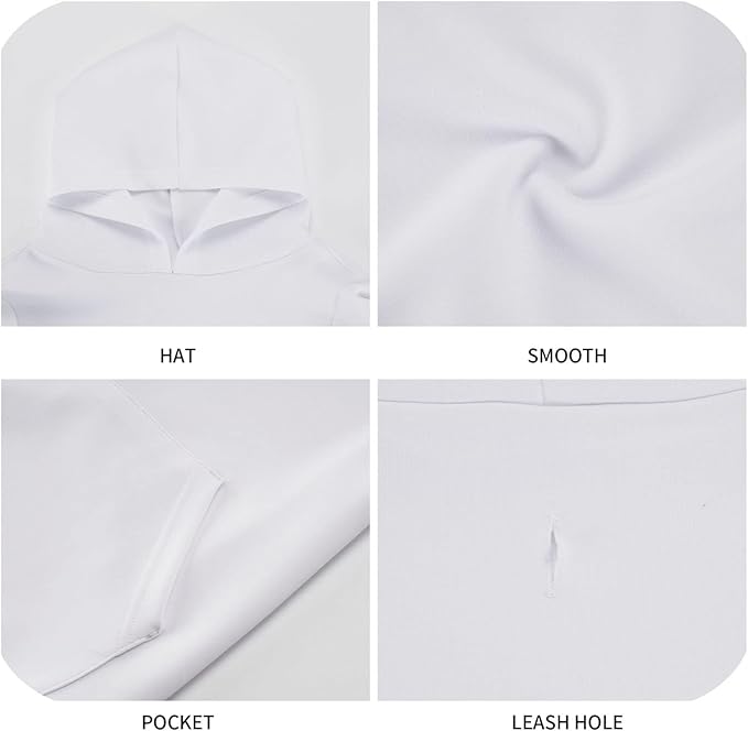 Cute Dalmatian Print Dog Hoodies,Dog Clothes with Pocket and Hat Winter Clothes Sweaters for Medium Large Dogs Girl Boy Pets' Clothes Outfits