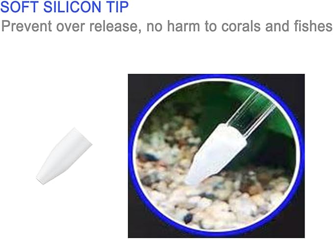 17.7inch Aquarium Siphon/Fish Feeder/Tank Cleaner/Coral Feeding Tube/Water Changer/Waste Remover Clean Tool/Gravel Cleaning/Aquatic Long Pipette Syringe/Axolotl Reef Accessories (2 Types)