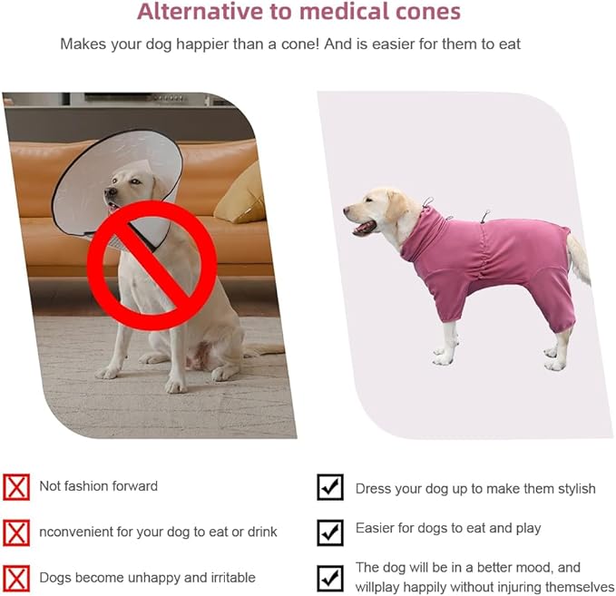 Dog Pajamas for Large Dogs,Extra Large Stretch, Suitable for Adult, Medium-Sized Dogs, Large Pet Jumpsuit Four-Legged Dog Clothes, Pet Clothing. (Red Color, 7XL)