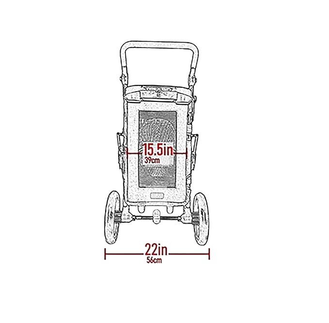 Pet Gear NO-Zip Pet Stroller with Dual Entry, Push Button Zipperless Entry for Single or Multiple Dogs/Cats, Pet Can Easily Walk in/Out, No Need to Lift Pet, Gel-Filled Tires, Navy