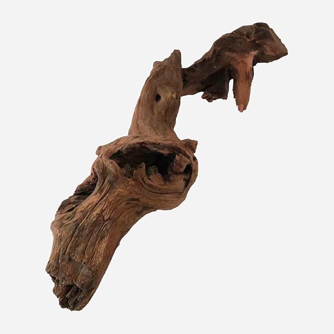 Natural Driftwood for Aquarium Decor, L24.02×W9.45×H7.09 Inches Large Drift Wood Decorations for Reptile Hide, Fish Tank, Optional Shapes