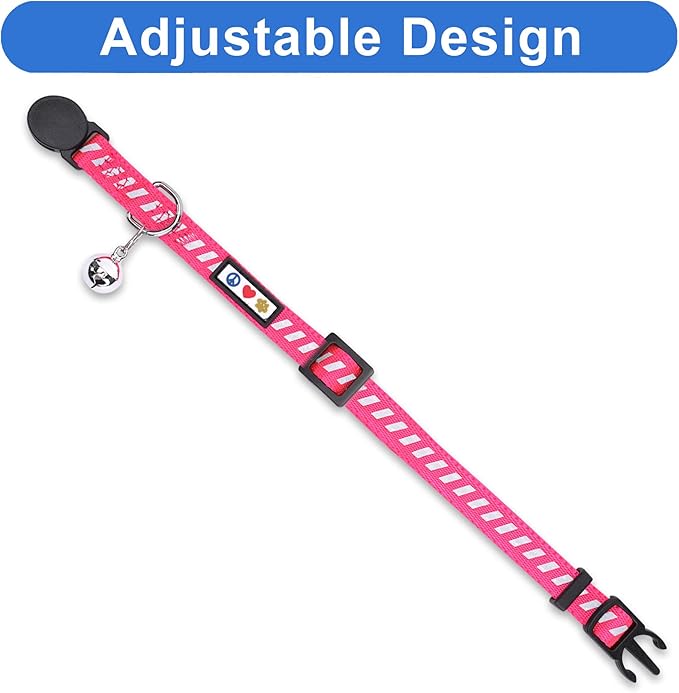 Pawtitas Personalized Cat Collar with Breakaway Safety Release Buckle Adjustable Length