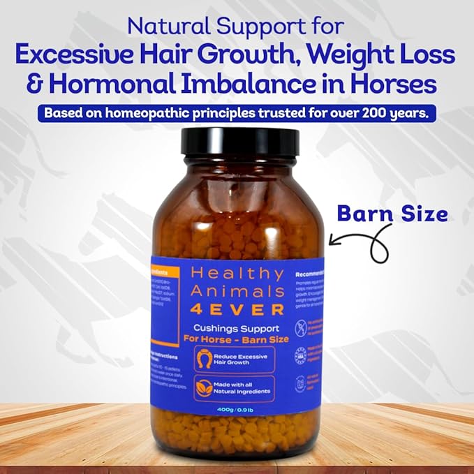 HA4E - Horse Digestive Support for Cushingโs Disease - Preventative Care - Highly Effective, Natural Homeopathic Supplement - Tablets, Barn Size (Extra Large)