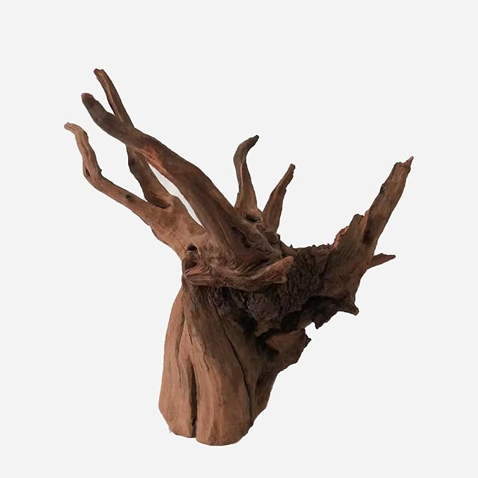 Natural Driftwood for Aquarium Decor, L16.14×W14.57×H12.99 Inches Large Drift Wood Decorations for Reptile Hide, Fish Tank, Optional Shapes
