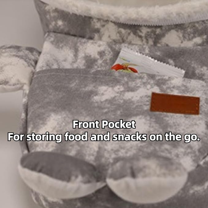 Sugar Glider Travel Pouch Gerbil Hedgehog Portable Travel Carrier Outdoor Hangbag Grey Squirrel Rat Carrier for Small Animal (Grey,Blue,Small)