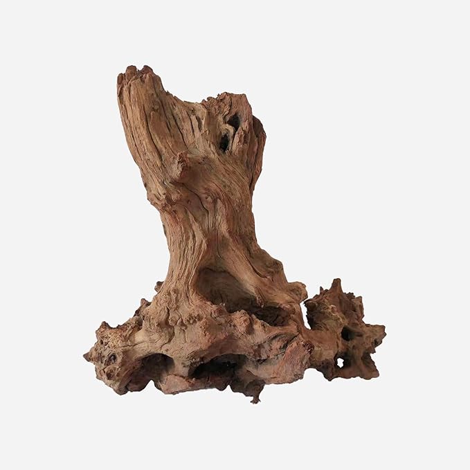 Natural Driftwood for Aquarium Decor, L12.99×W12.6×H13.39 Inches Large Drift Wood Decorations for Reptile Hide, Fish Tank, Optional Shapes