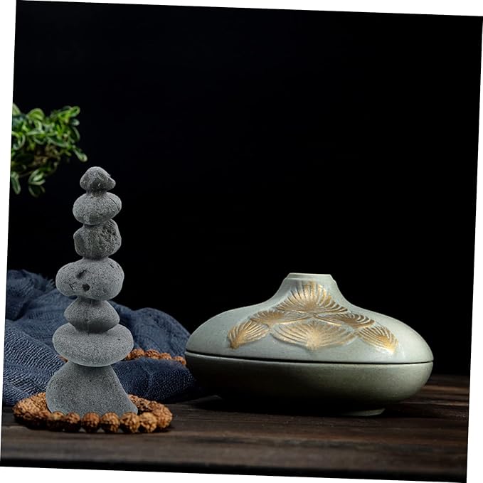 Zen Micro Landscape Rockery Ornament Decorative Bonsai Landscaping Stone for Aquarium Garden and Outdoor Vivid Scenery Simulation Rockery Statue