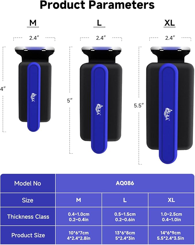 AQQA Magnetic Aquarium Fish Tank Glass Cleaner, Dual-Blades Algae Scraper Glass Cleaner Scrubber, Double Side Floating Aquarium Magnetic Brush for 0.4-1.0 Inch Thick Glass Aquariums Tank (XL)