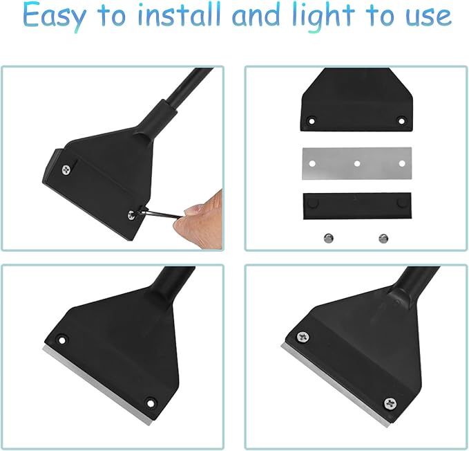 7 in 1 Aquarium Cleaning Tool Kit Betta Fish Tanks Cleaning Accessories Set Includes Seaweed Scraper with Handle, Sponge Brush, Fishing Net and Pump Brush