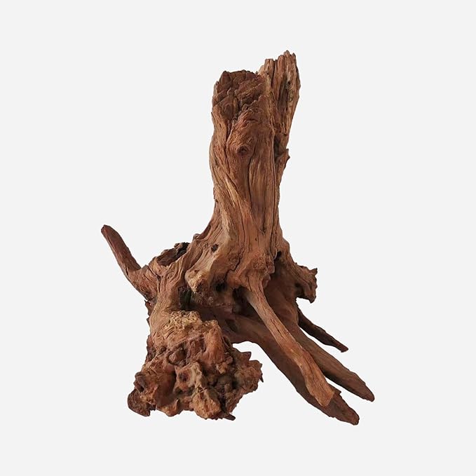 Natural Driftwood for Aquarium Decor, L12.99×W12.6×H13.39 Inches Large Drift Wood Decorations for Reptile Hide, Fish Tank, Optional Shapes
