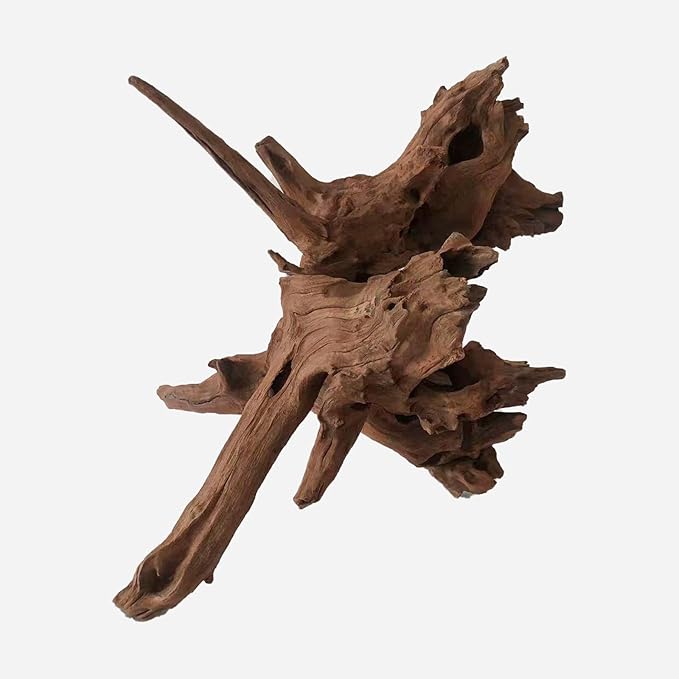 Natural Driftwood for Aquarium Decor, L14.57×W16.54×H14.96 Inches Large Drift Wood Decorations for Reptile Hide, Fish Tank, Optional Shapes