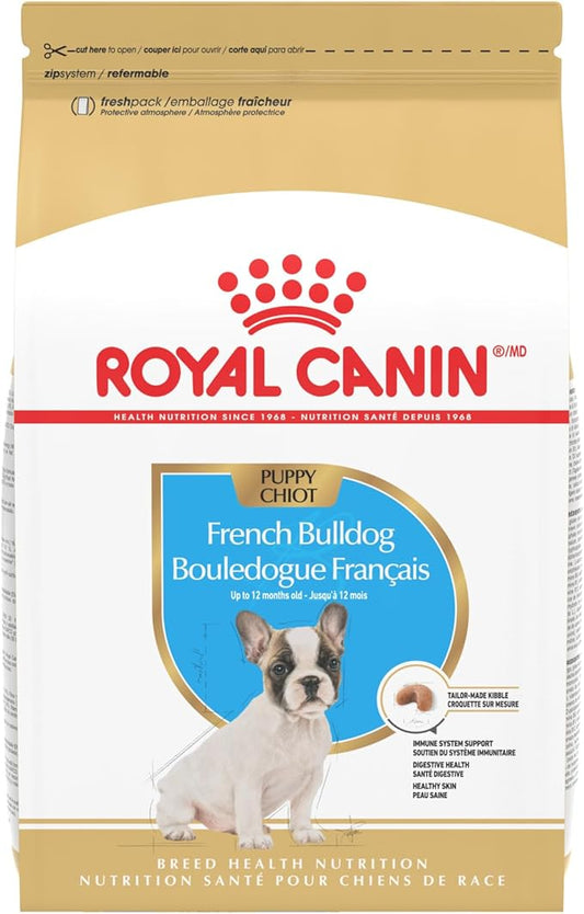 Royal Canin Breed Health Nutrition French Bulldog Puppy Dry Dog Food, 3 lb Bag