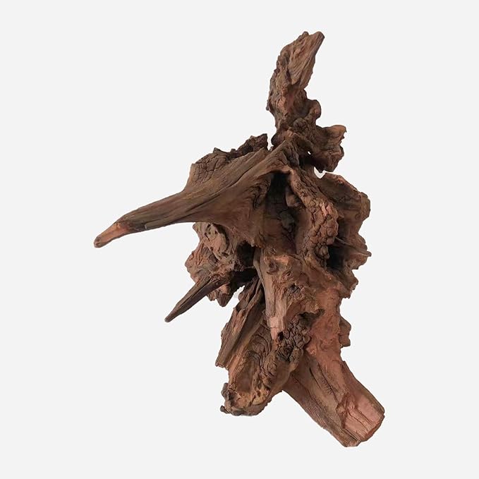 Natural Driftwood for Aquarium Decor, L10.63×W11.02×H14.96 Inches Large Drift Wood Decorations for Reptile Hide, Fish Tank, Optional Shapes