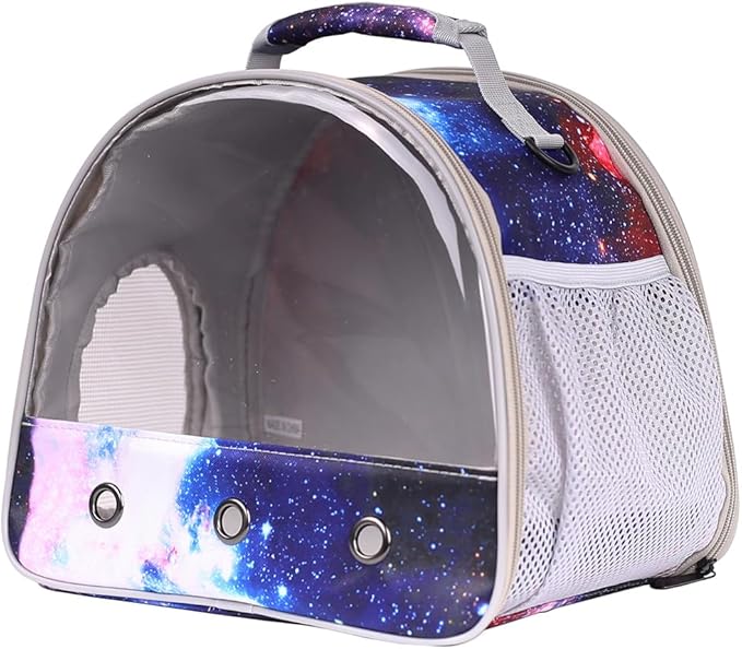 Bearded Dragon Travel Carrier, Guinea Pig Carrier Bag - Portable Small Animal Carrier Great for Bunny Lizard Hamster Hedgehog Outgoing Travel Carrying Case (Carrier - Blue)