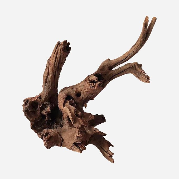 Natural Driftwood for Aquarium Decor, L18.9×W8.66×H9.84 Inches Large Drift Wood Decorations for Reptile Hide, Fish Tank, Optional Shapes