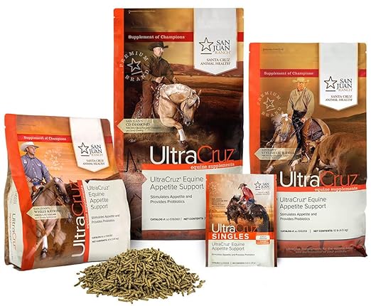 UltraCruz Equine Appetite Booster Supplement for Horses, 4 lb, Pellet (32 Day Supply)