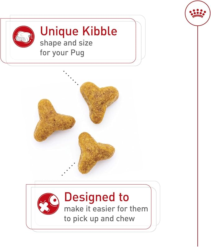 Royal Canin Breed Health Nutrition Pug Adult Dry Dog Food, 10 lb Bag