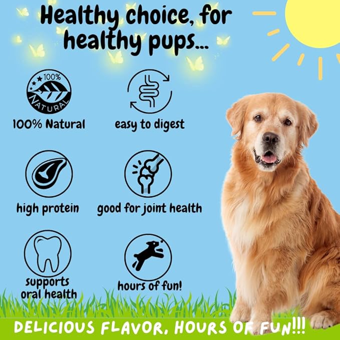 BULLYSTICKS & MORE 6 Inch Bully Sticks (Jumbo/Thick - 12 Count) | Bully Sticks for Large Dogs | 100% Grass Fed Beef | Dog Parents Choice Bully Stick Dog Chews | No Hide Bully Bones for Dogs