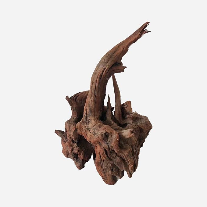 Natural Driftwood for Aquarium Decor, L11.81×W11.02×H15.75 Inches Large Drift Wood Decorations for Reptile Hide, Fish Tank, Optional Shapes